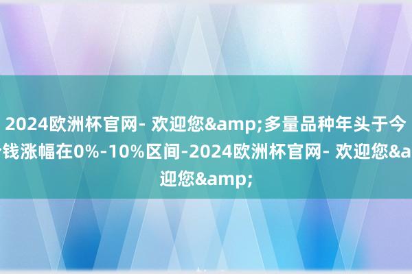 2024欧洲杯官网- 欢迎您&多量品种年头于今的价钱涨幅在0%-10%区间-2024欧洲杯官网- 欢迎您&